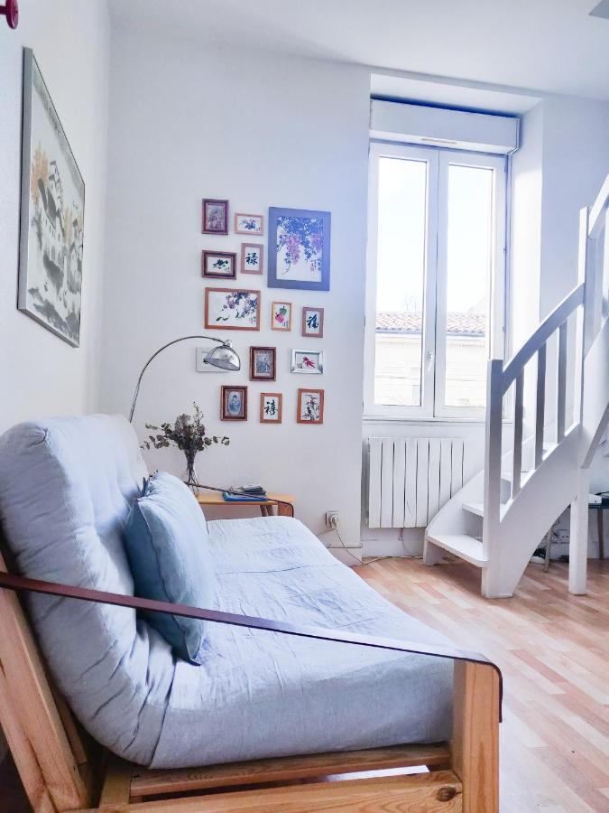 Duplex Lumineux Avec Bureau Separe Dans Le Centre Apartamento Bordéus Exterior foto